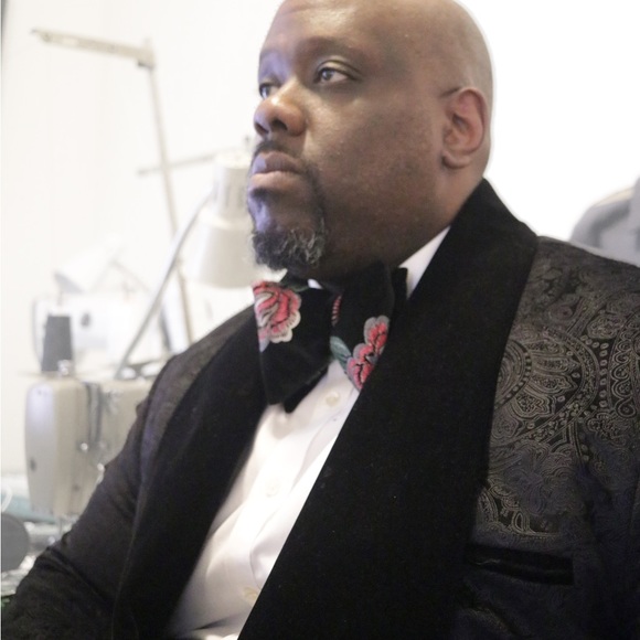 Oversize tuxedo Bow Tie .prom wedding - Picture 2 of 7